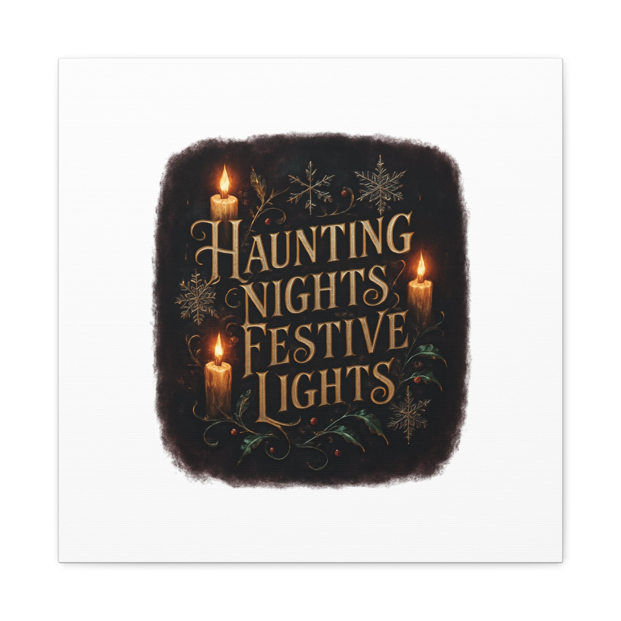 Haunting Nights Festive Lights Canvas
