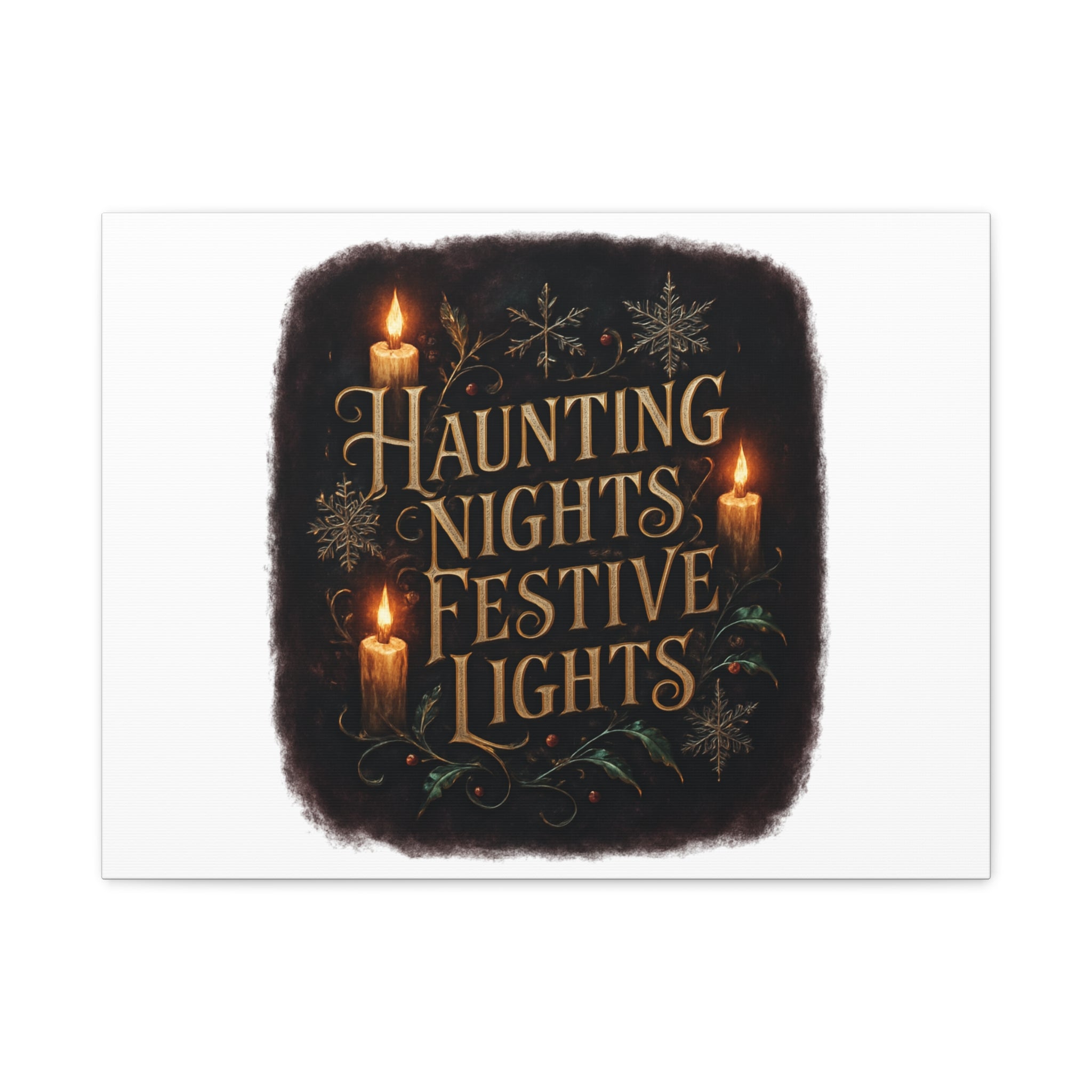 Haunting Nights Festive Lights Canvas