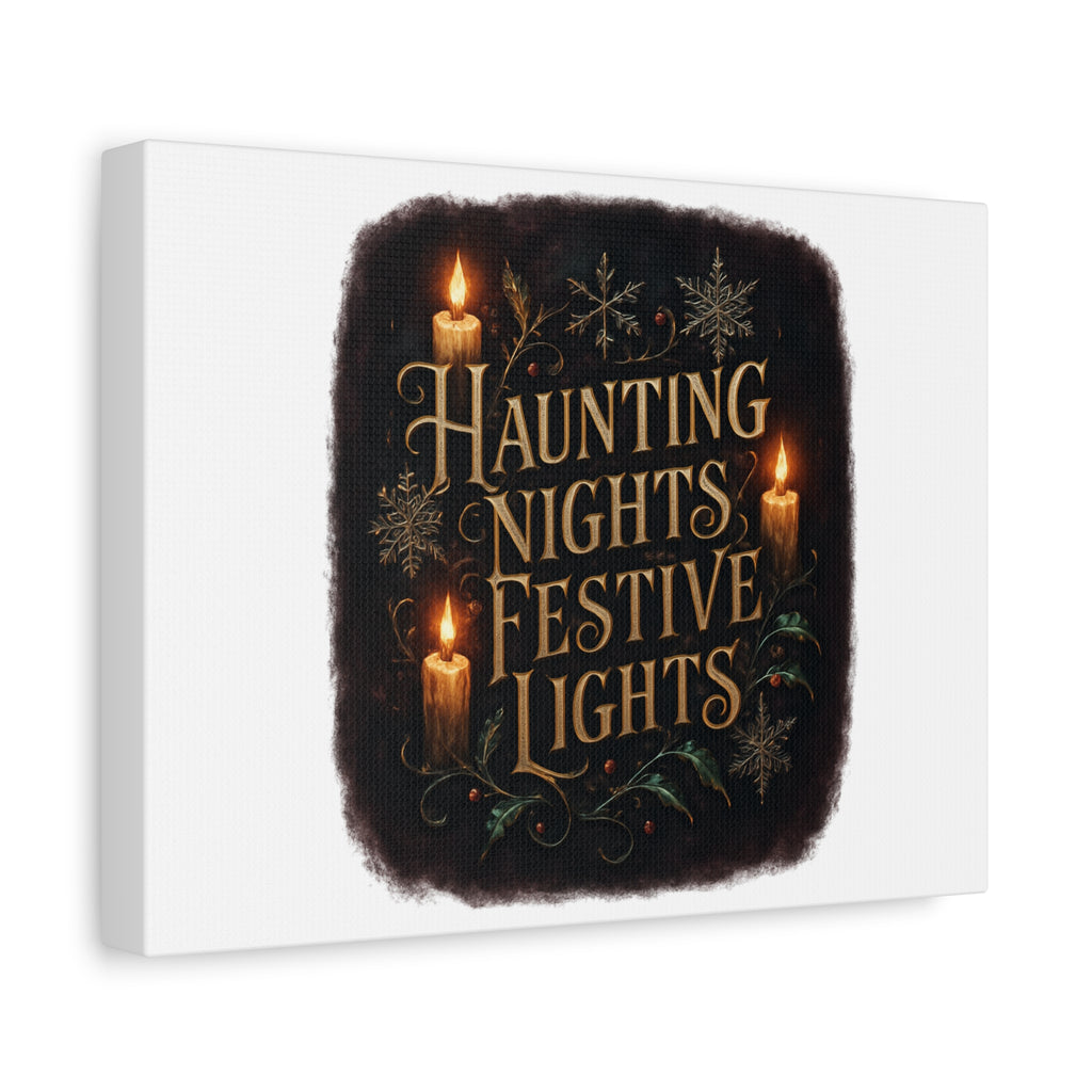 Haunting Nights Festive Lights Canvas