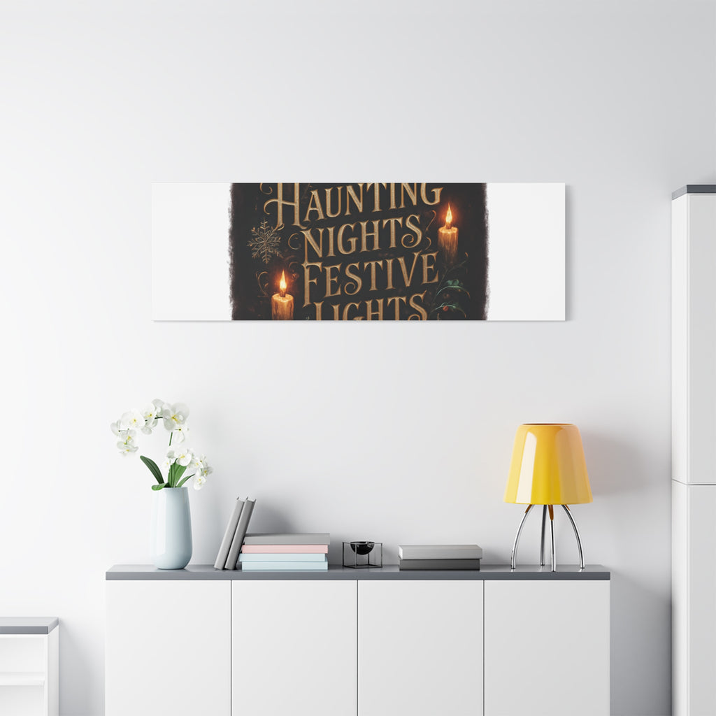 Haunting Nights Festive Lights Canvas