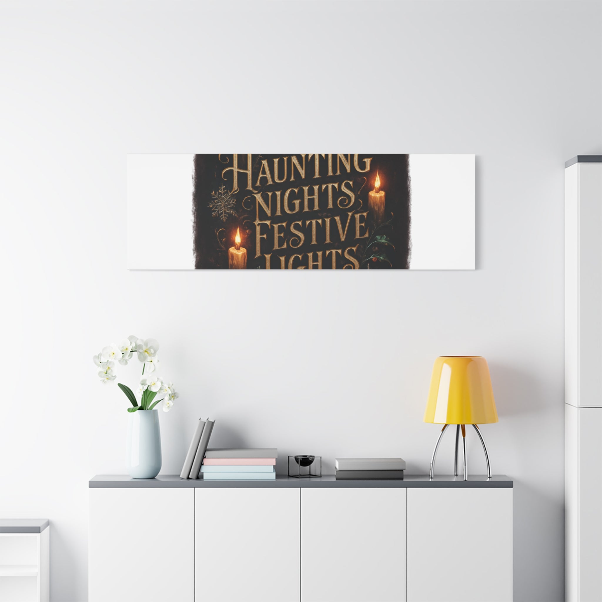 Haunting Nights Festive Lights Canvas