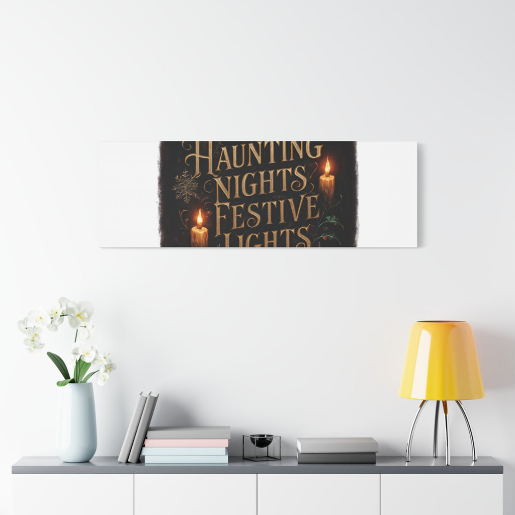Haunting Nights Festive Lights Canvas