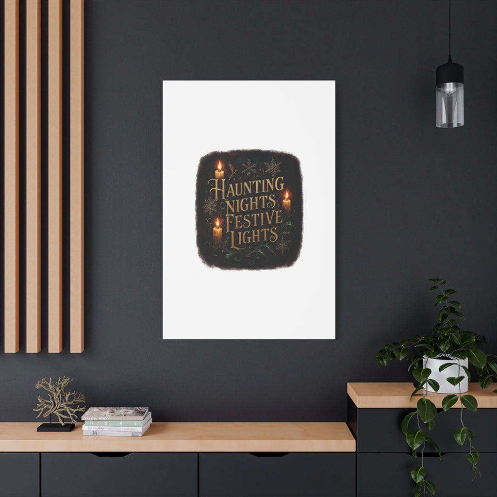 Haunting Nights Festive Lights Canvas