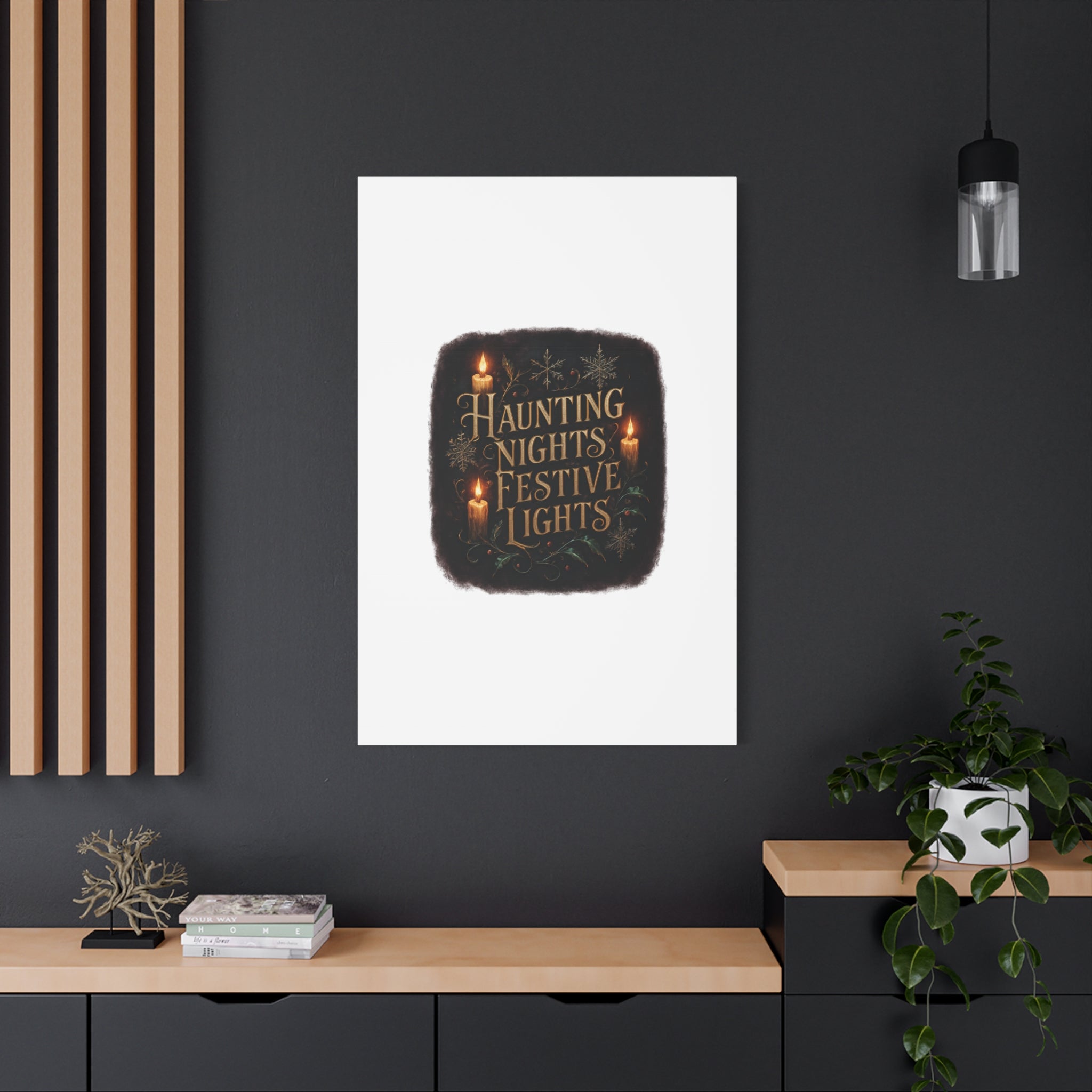 Haunting Nights Festive Lights Canvas