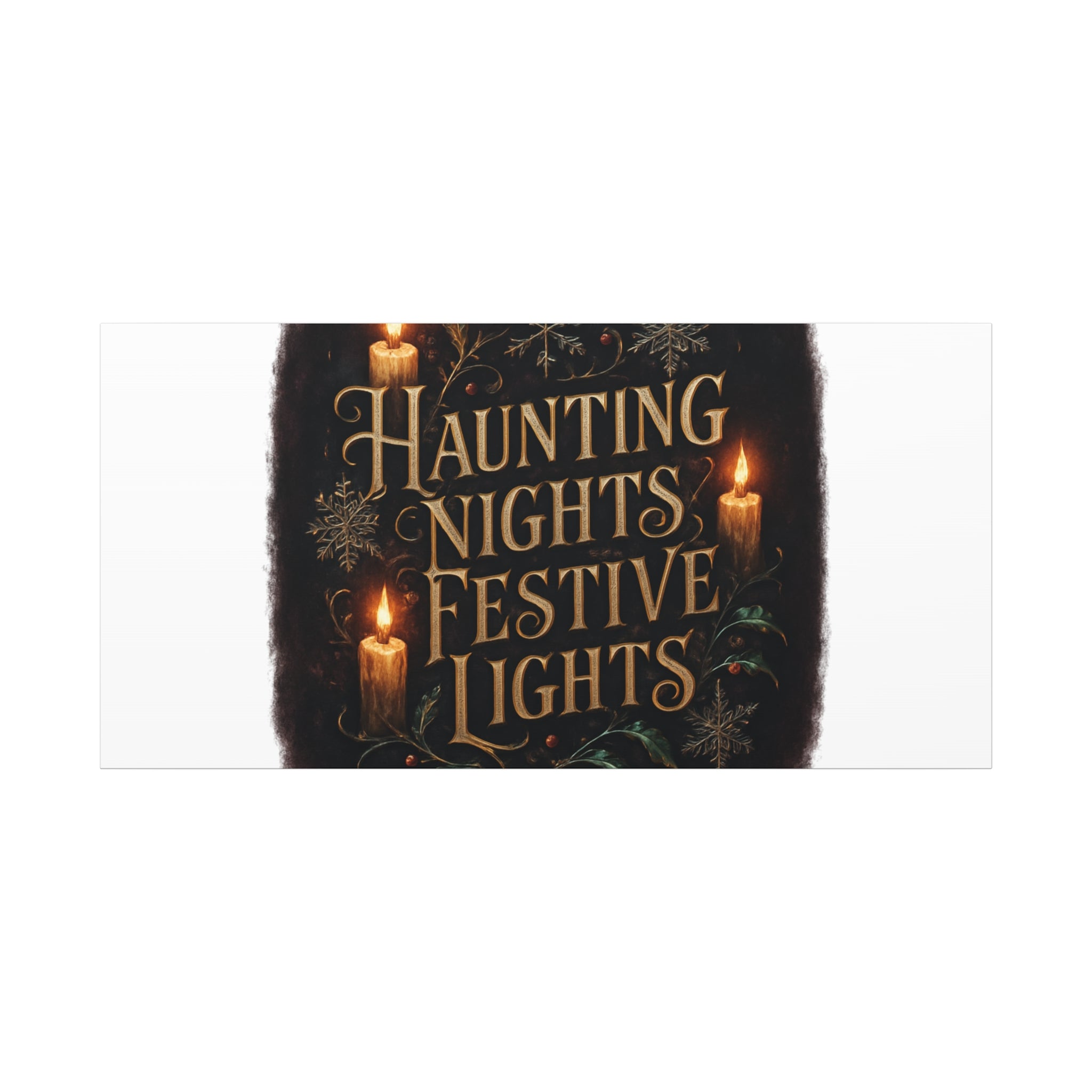 Haunting Nights Festive Lights Canvas