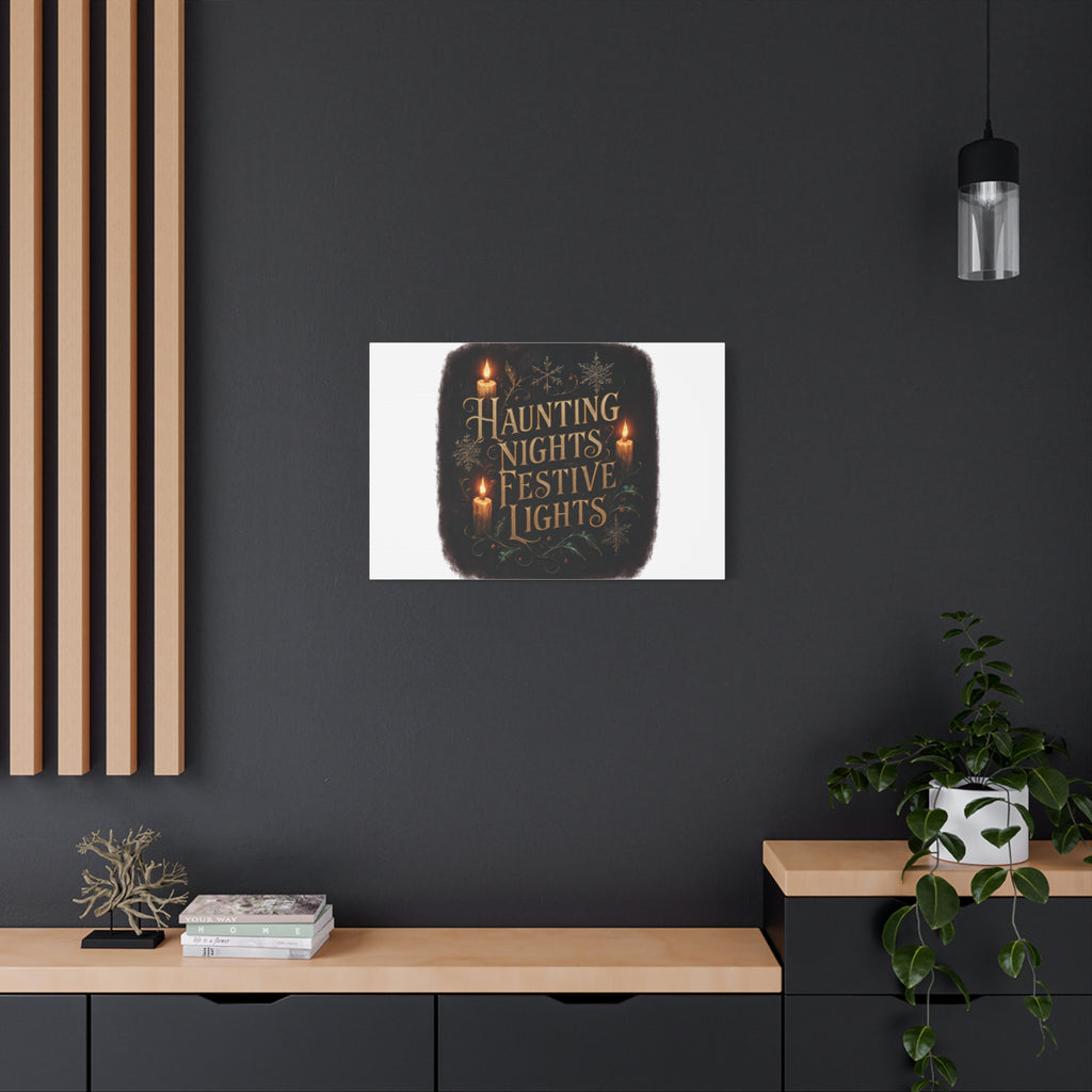 Haunting Nights Festive Lights Canvas
