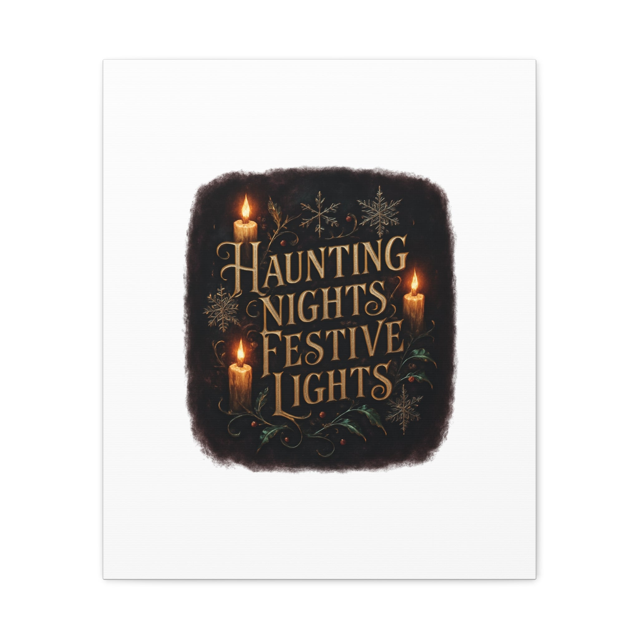 Haunting Nights Festive Lights Canvas