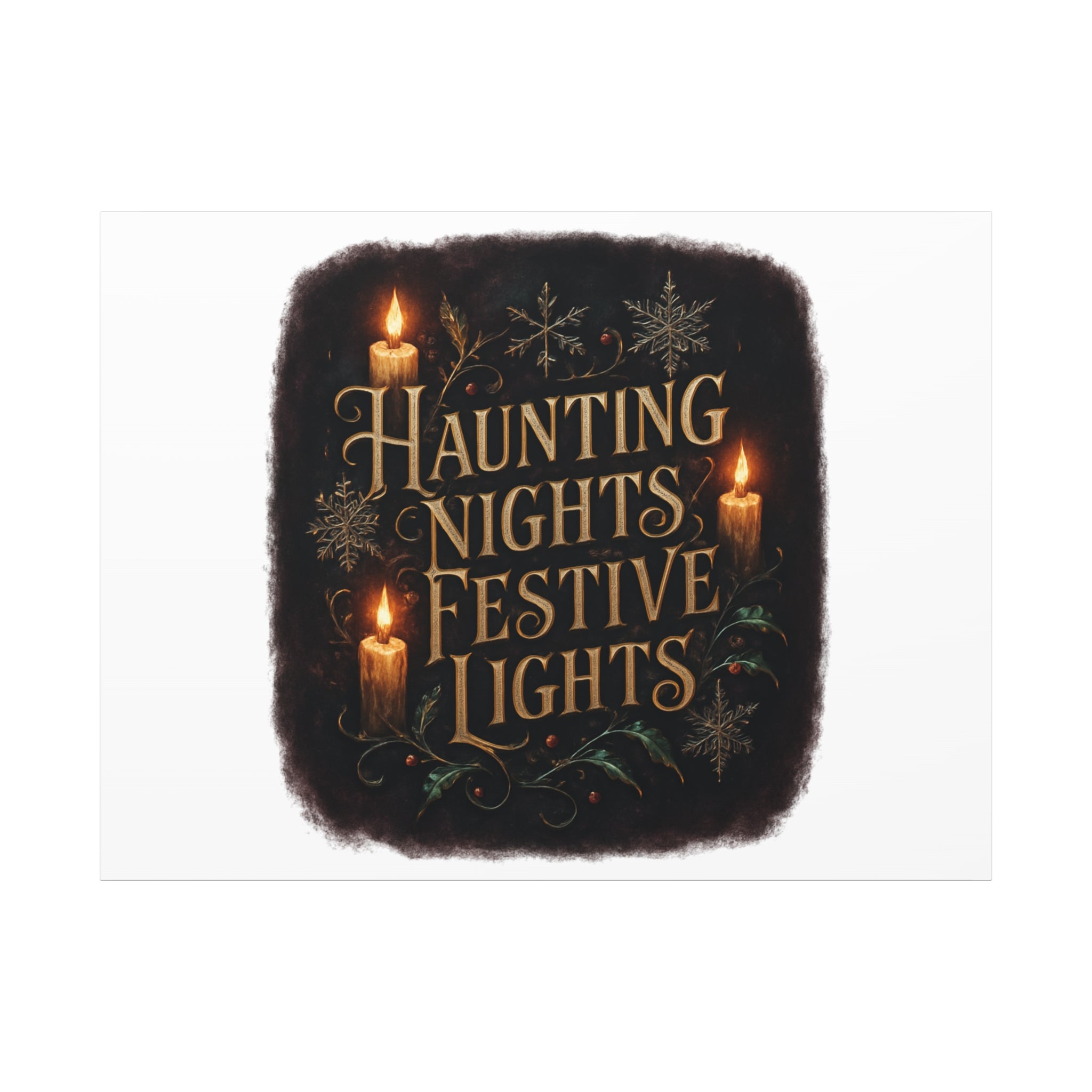 Haunting Nights Festive Lights Canvas