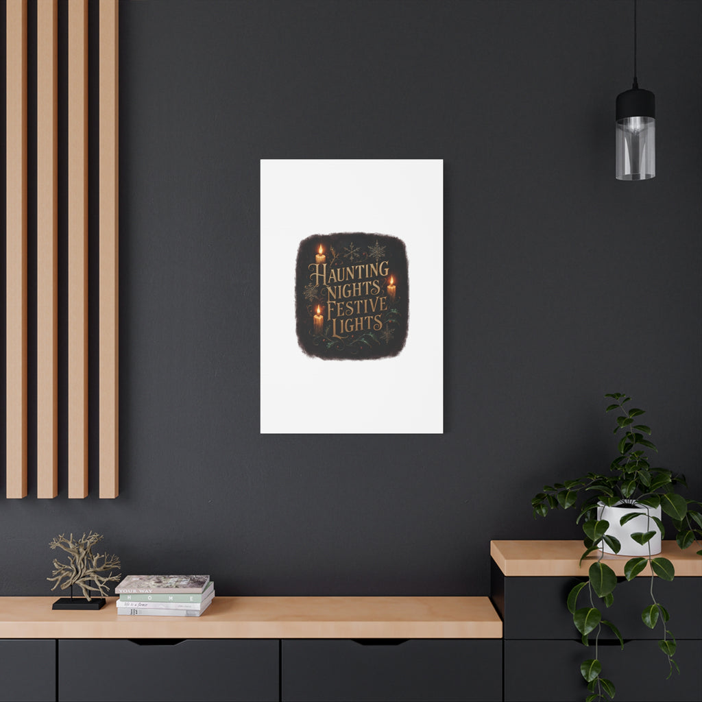 Haunting Nights Festive Lights Canvas