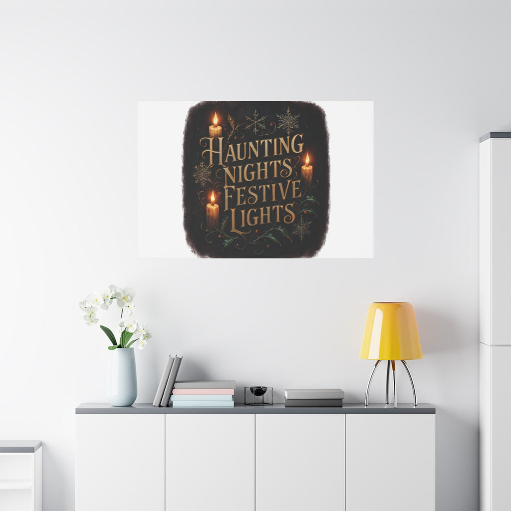 Haunting Nights Festive Lights Canvas
