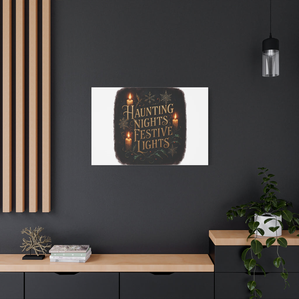 Haunting Nights Festive Lights Canvas