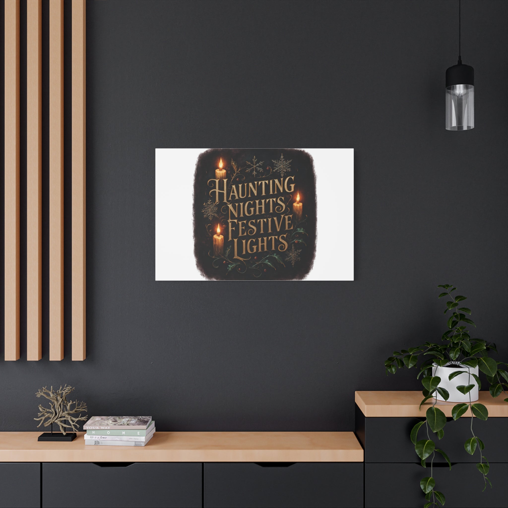 Haunting Nights Festive Lights Canvas