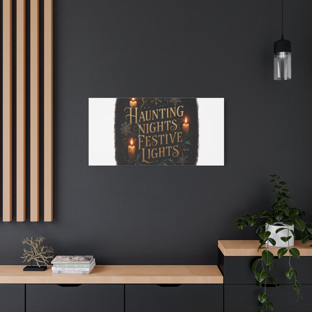 Haunting Nights Festive Lights Canvas