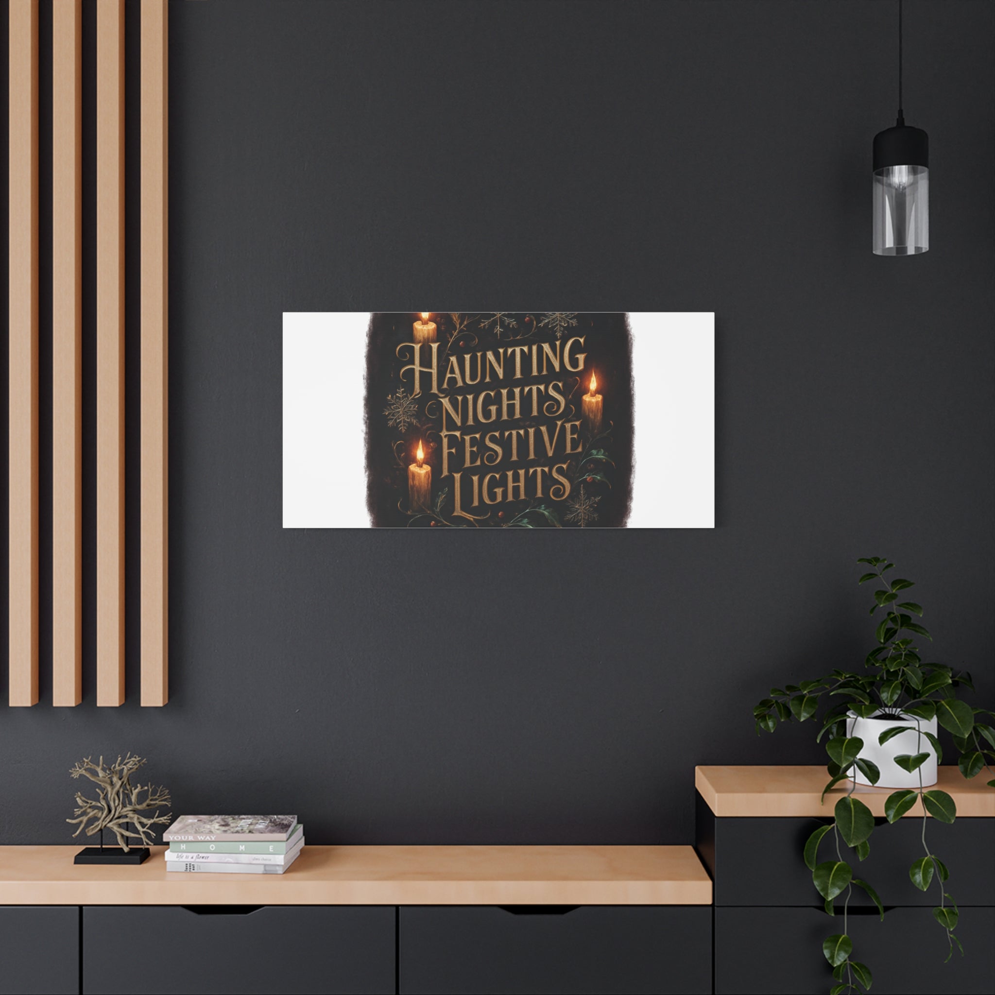 Haunting Nights Festive Lights Canvas