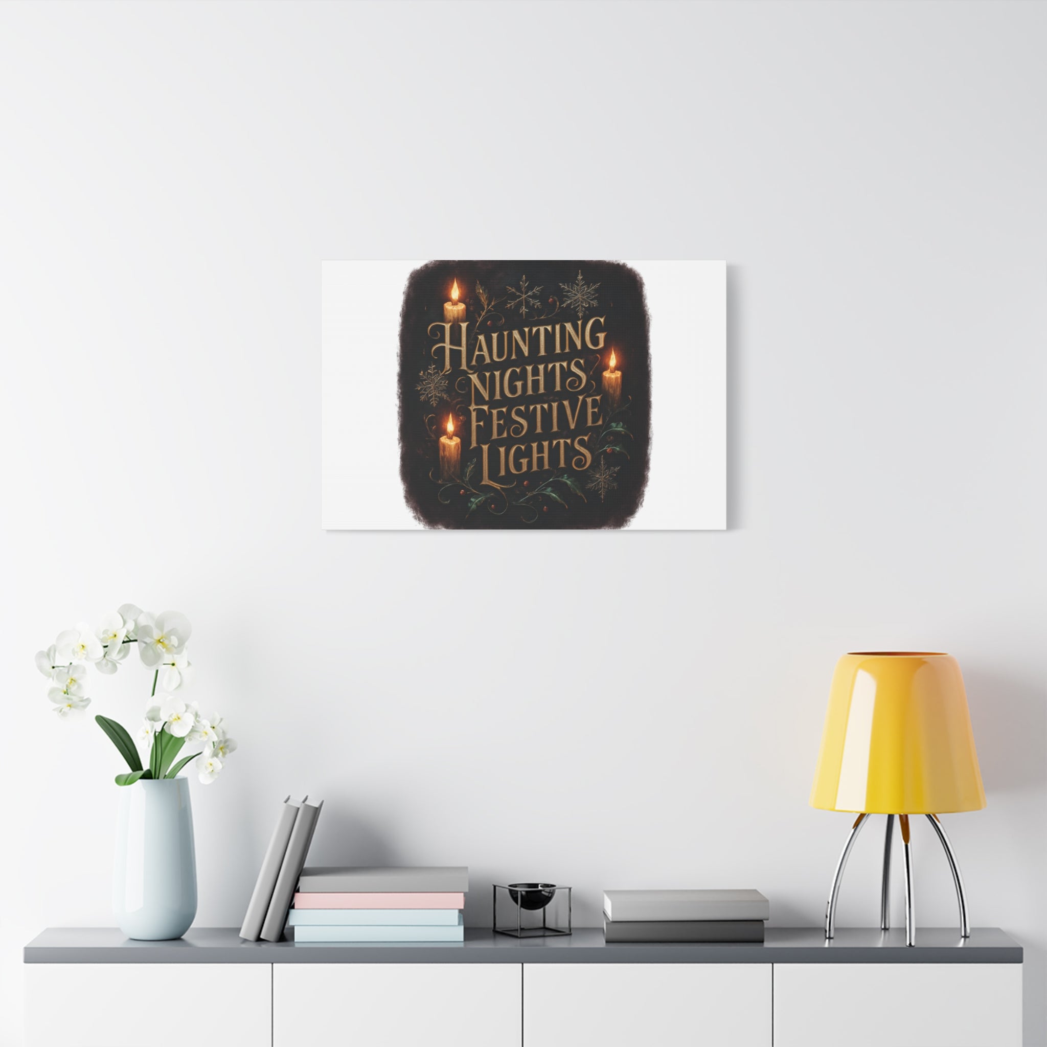 Haunting Nights Festive Lights Canvas