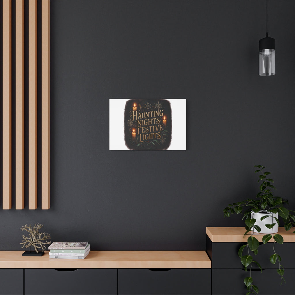 Haunting Nights Festive Lights Canvas