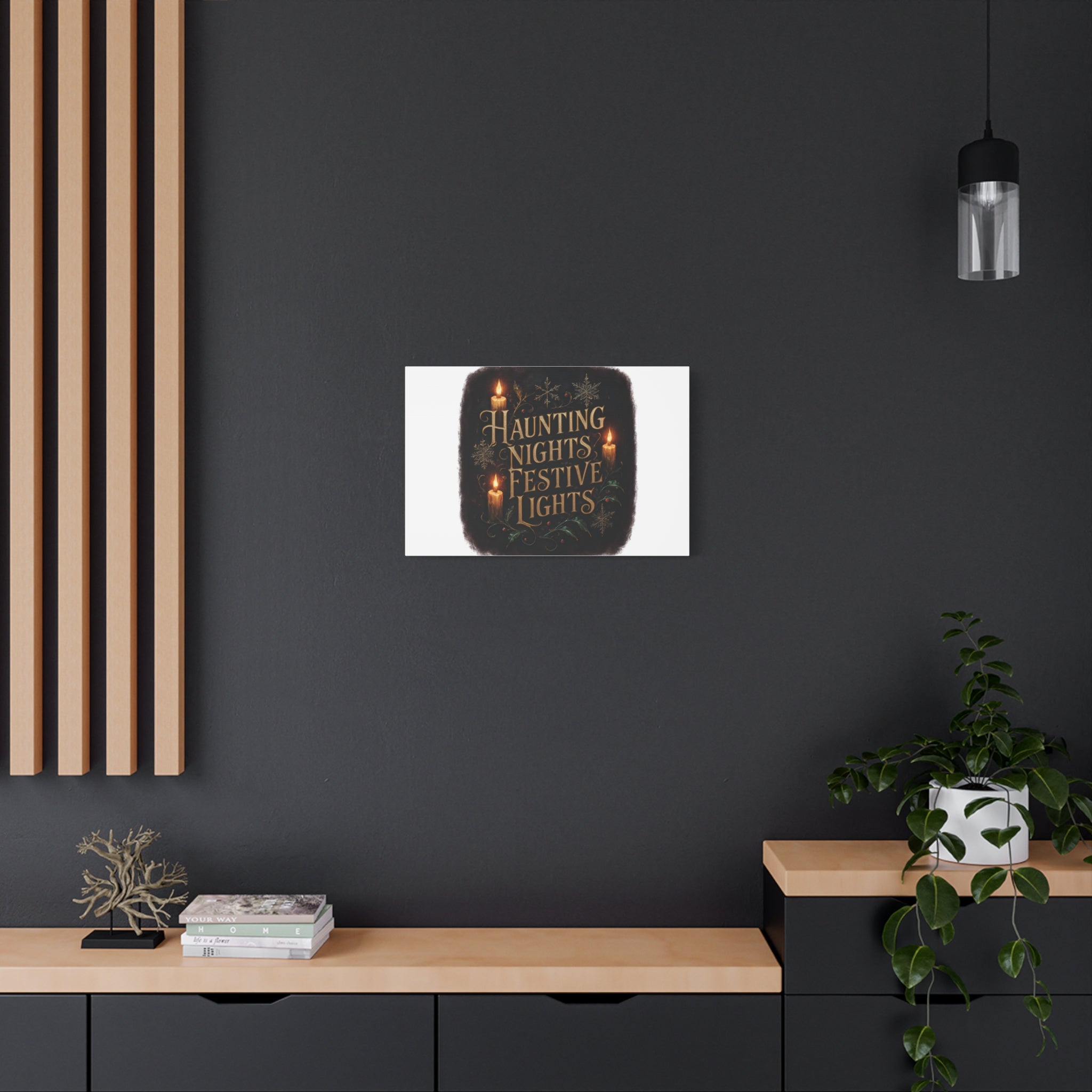 Haunting Nights Festive Lights Canvas