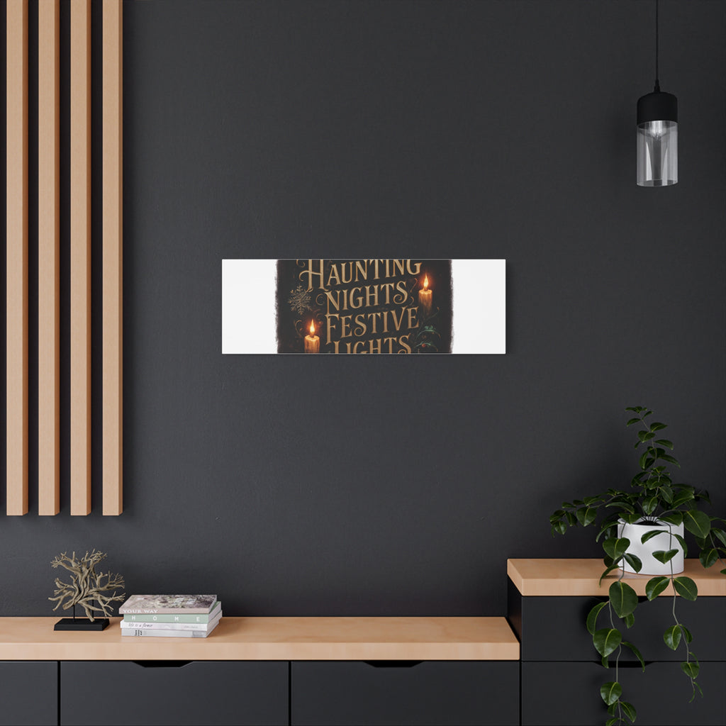 Haunting Nights Festive Lights Canvas