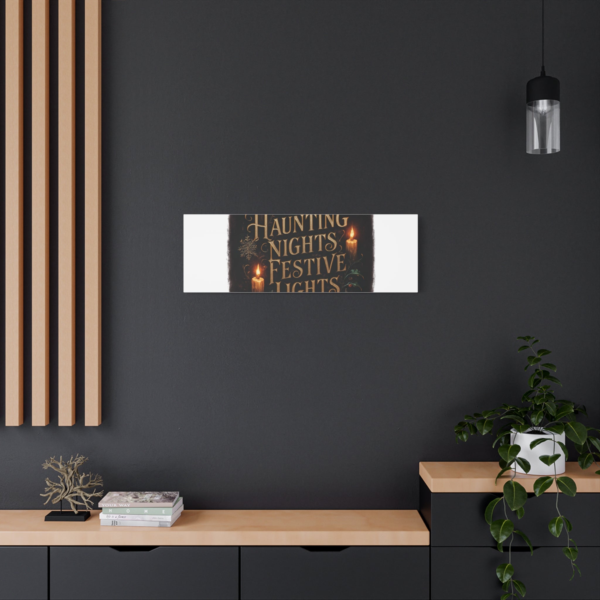Haunting Nights Festive Lights Canvas