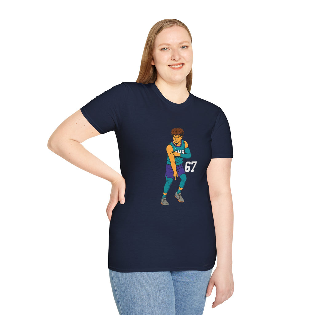 Basketball Player Graphic Tee — Number 67