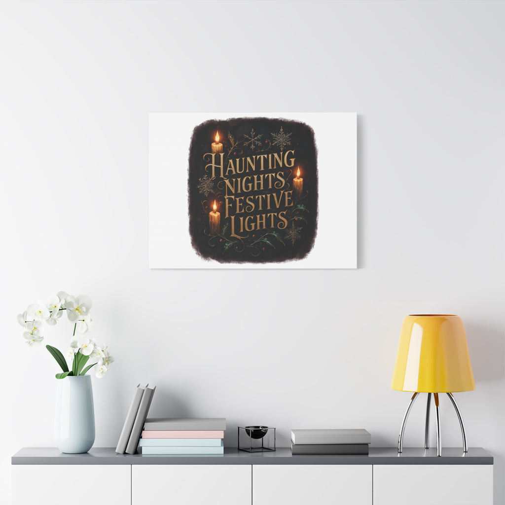 Haunting Nights Festive Lights Canvas