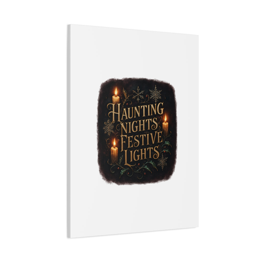 Haunting Nights Festive Lights Canvas
