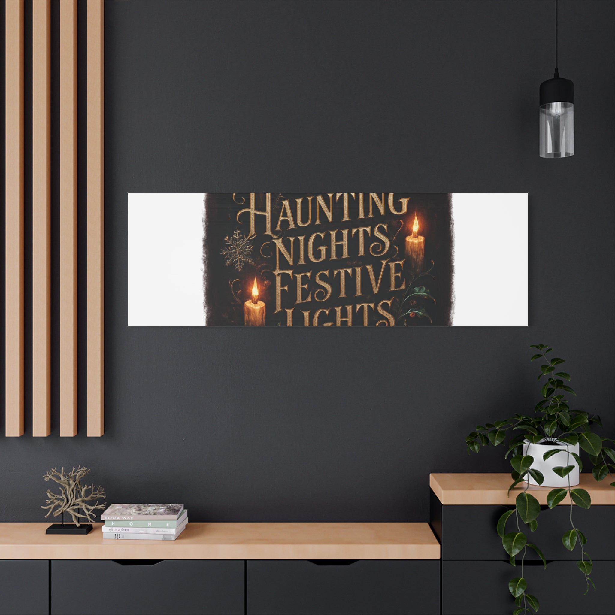 Haunting Nights Festive Lights Canvas
