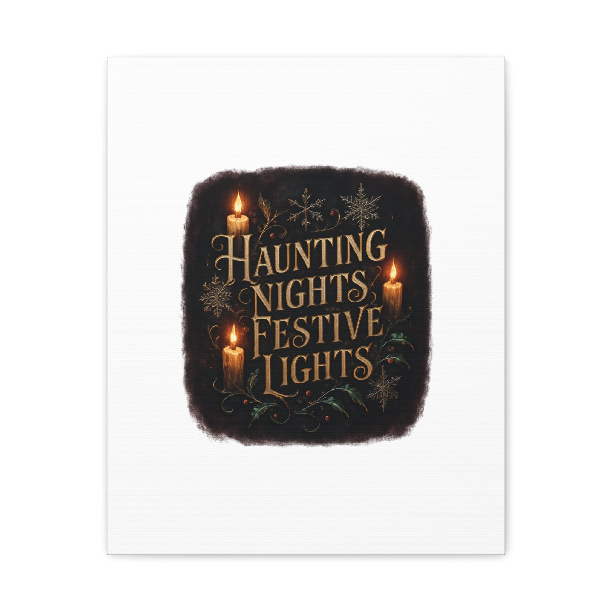 Haunting Nights Festive Lights Canvas