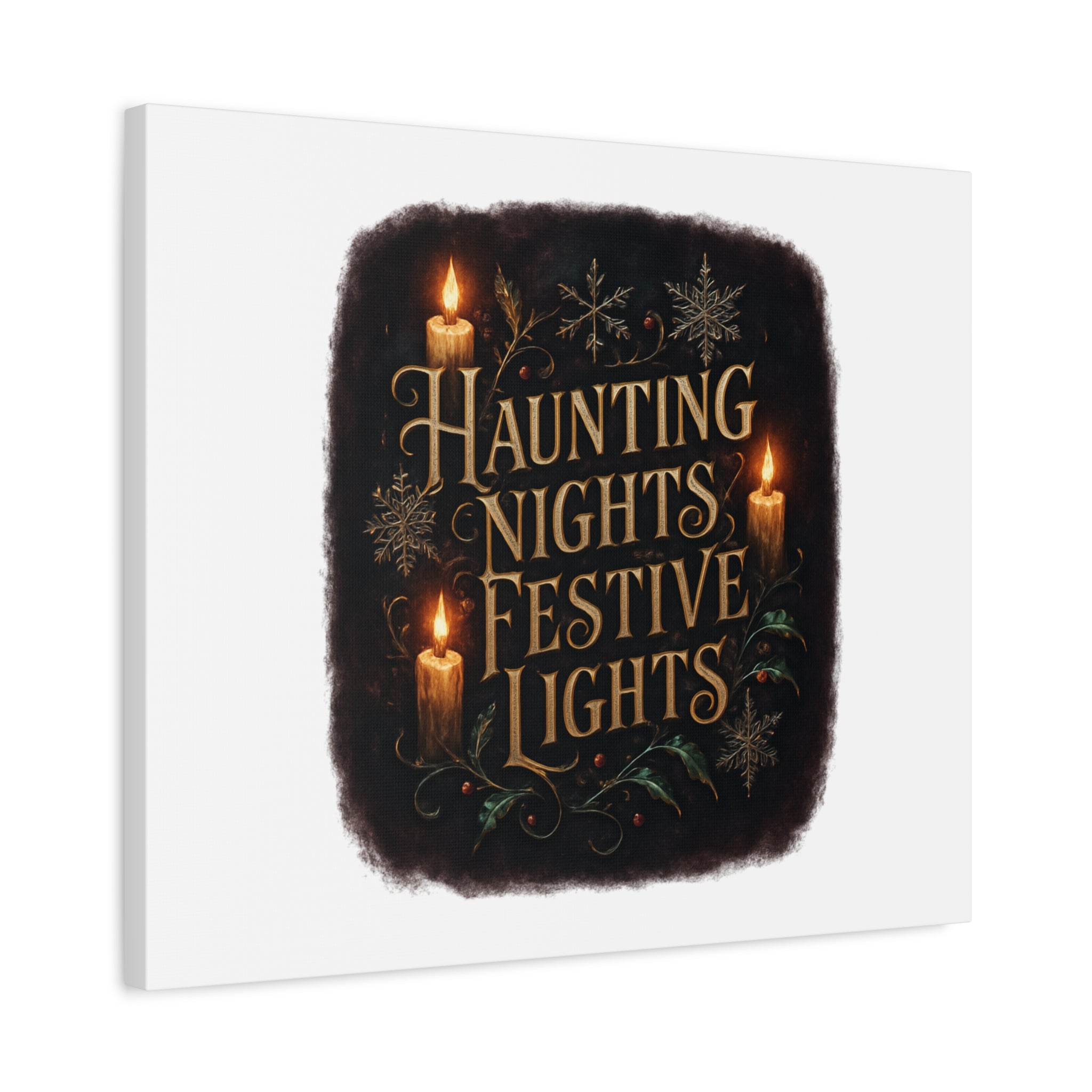 Haunting Nights Festive Lights Canvas