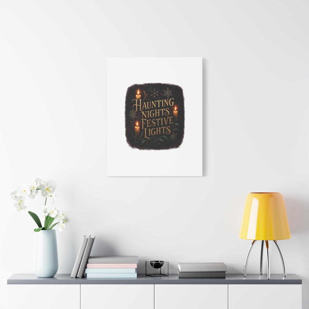 Haunting Nights Festive Lights Canvas