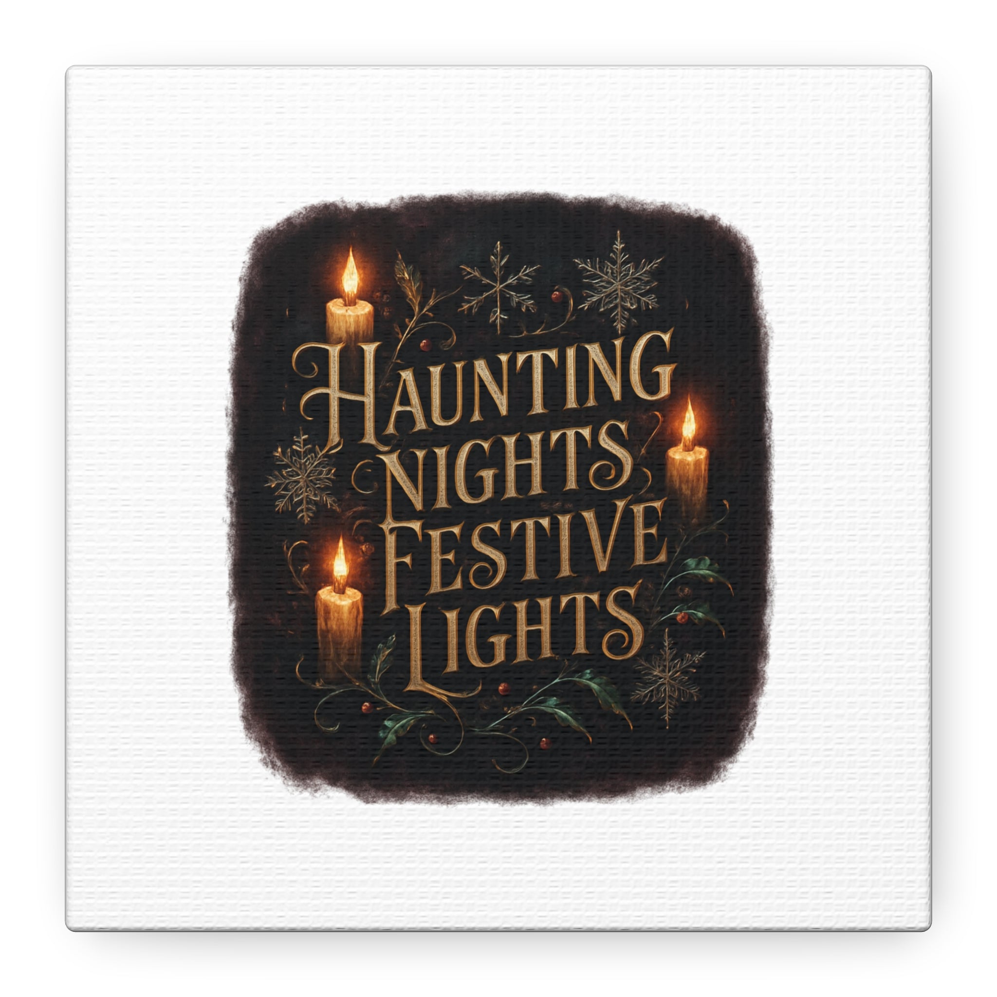 Haunting Nights Festive Lights Canvas