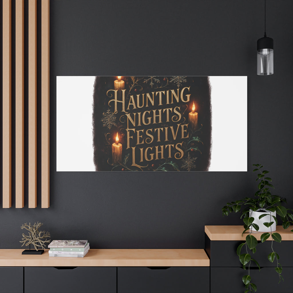 Haunting Nights Festive Lights Canvas