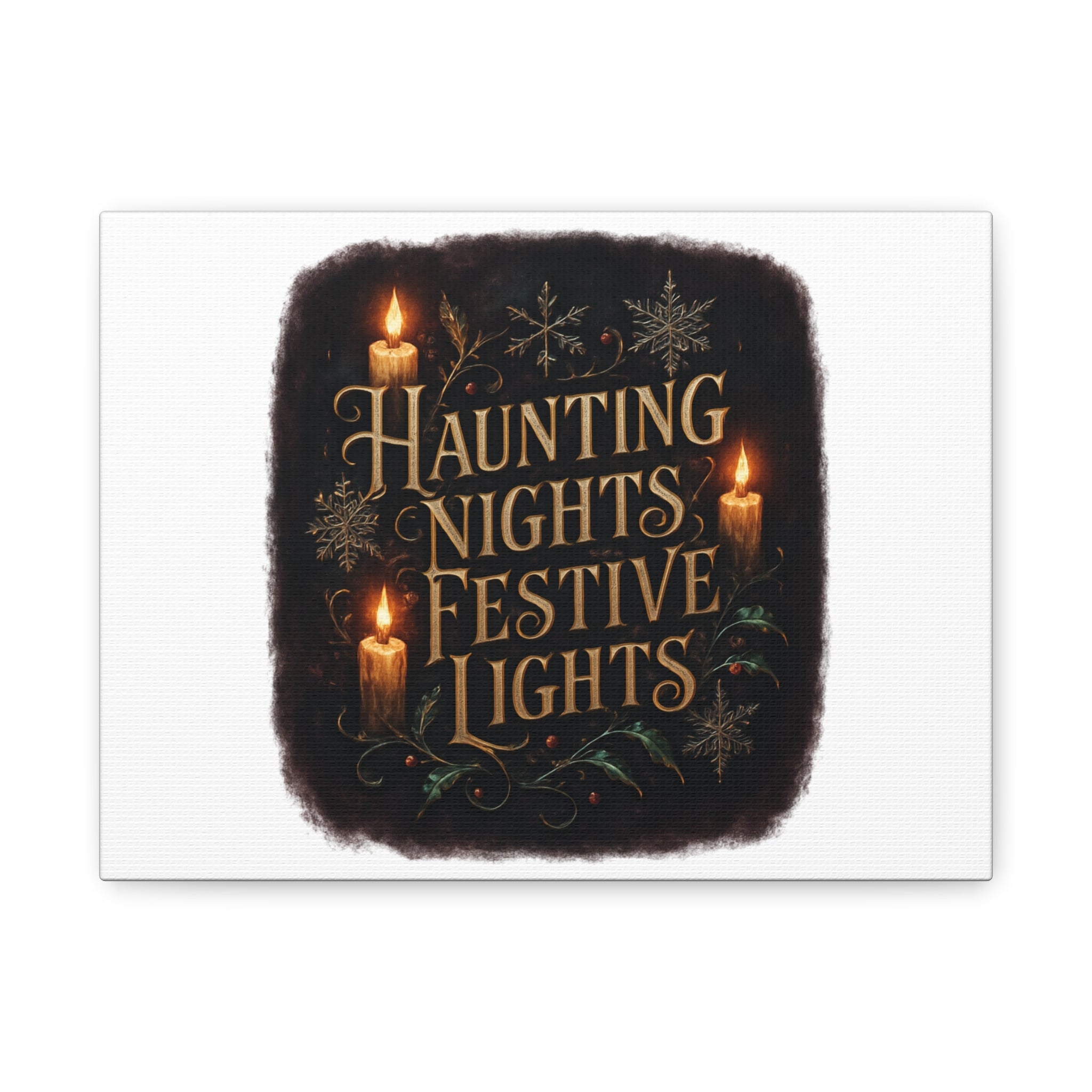 Haunting Nights Festive Lights Canvas