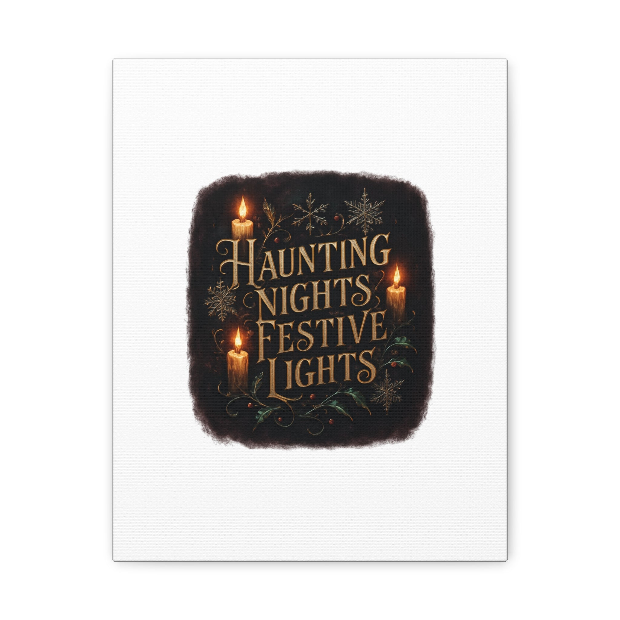 Haunting Nights Festive Lights Canvas