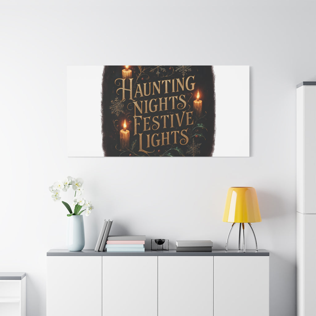 Haunting Nights Festive Lights Canvas