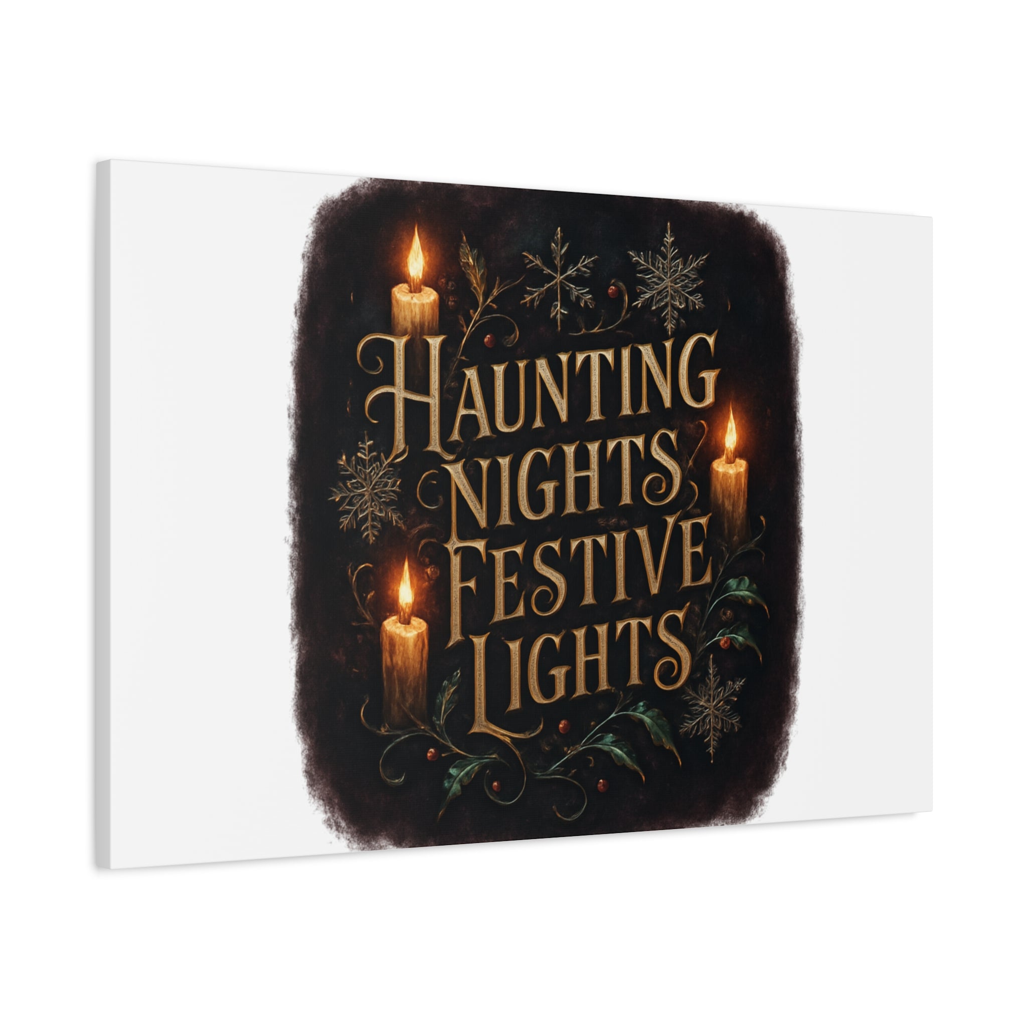 Haunting Nights Festive Lights Canvas