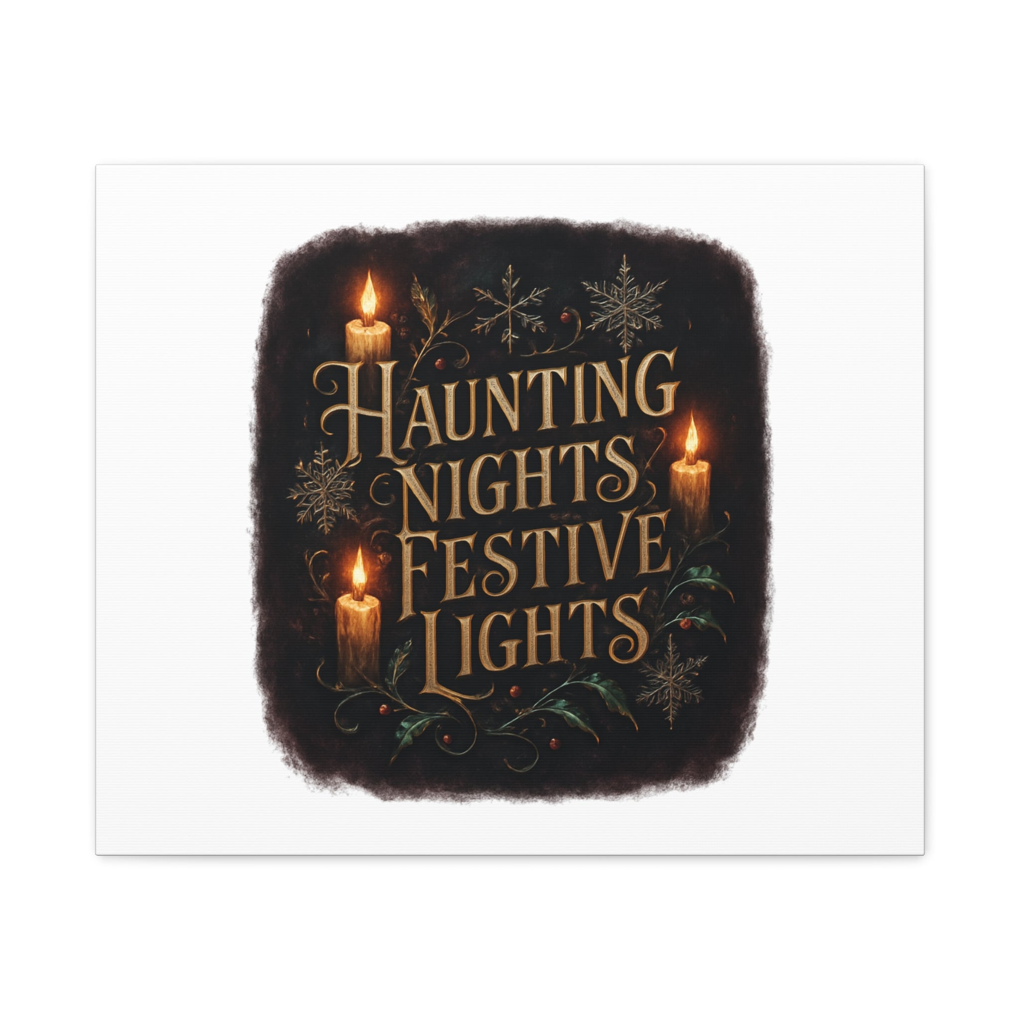 Haunting Nights Festive Lights Canvas