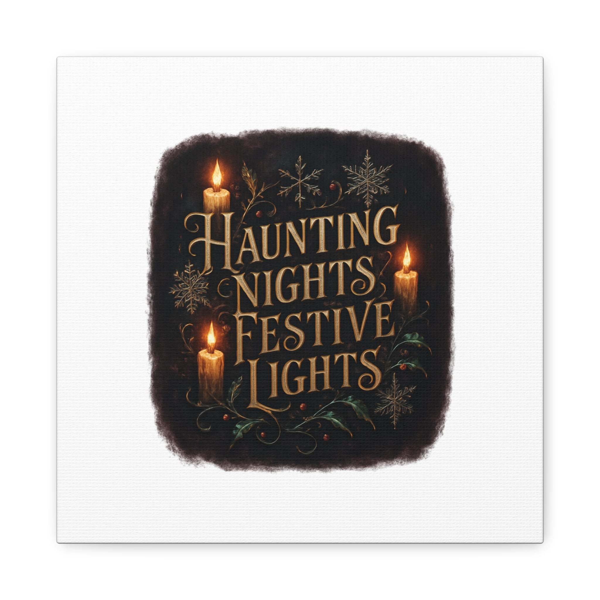 Haunting Nights Festive Lights Canvas