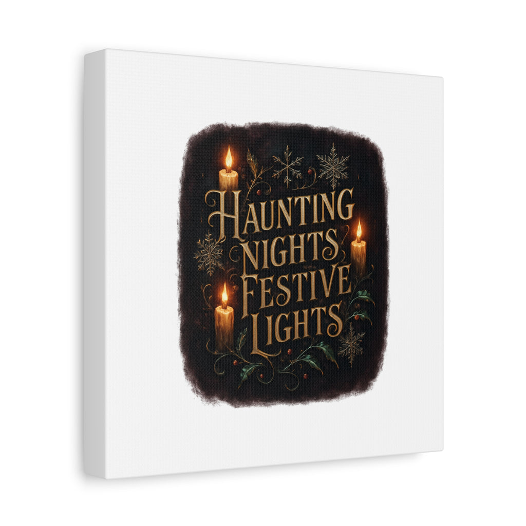 Haunting Nights Festive Lights Canvas