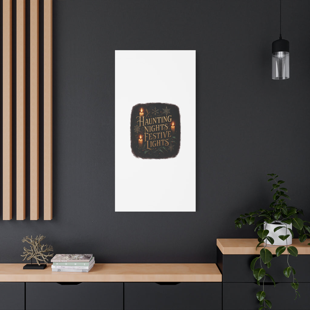 Haunting Nights Festive Lights Canvas