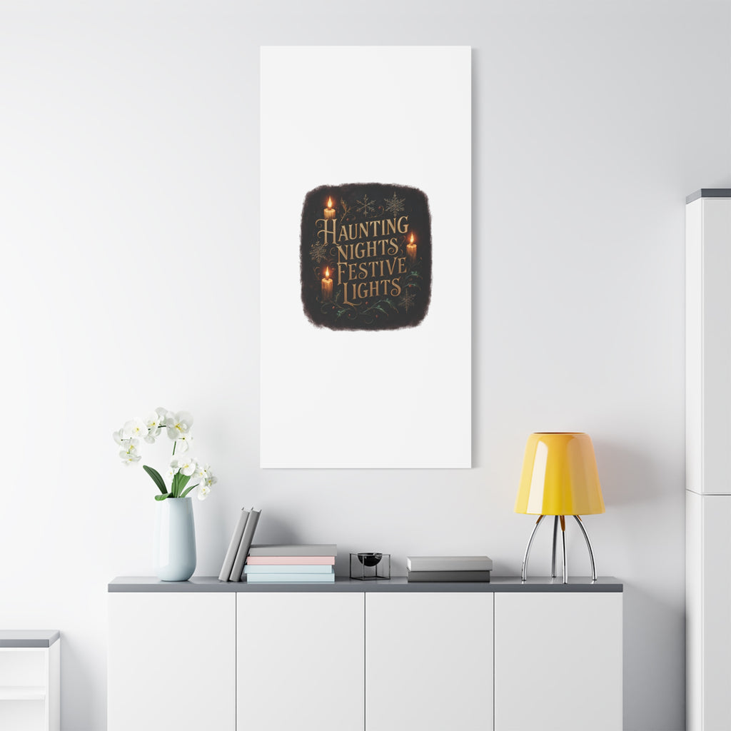 Haunting Nights Festive Lights Canvas