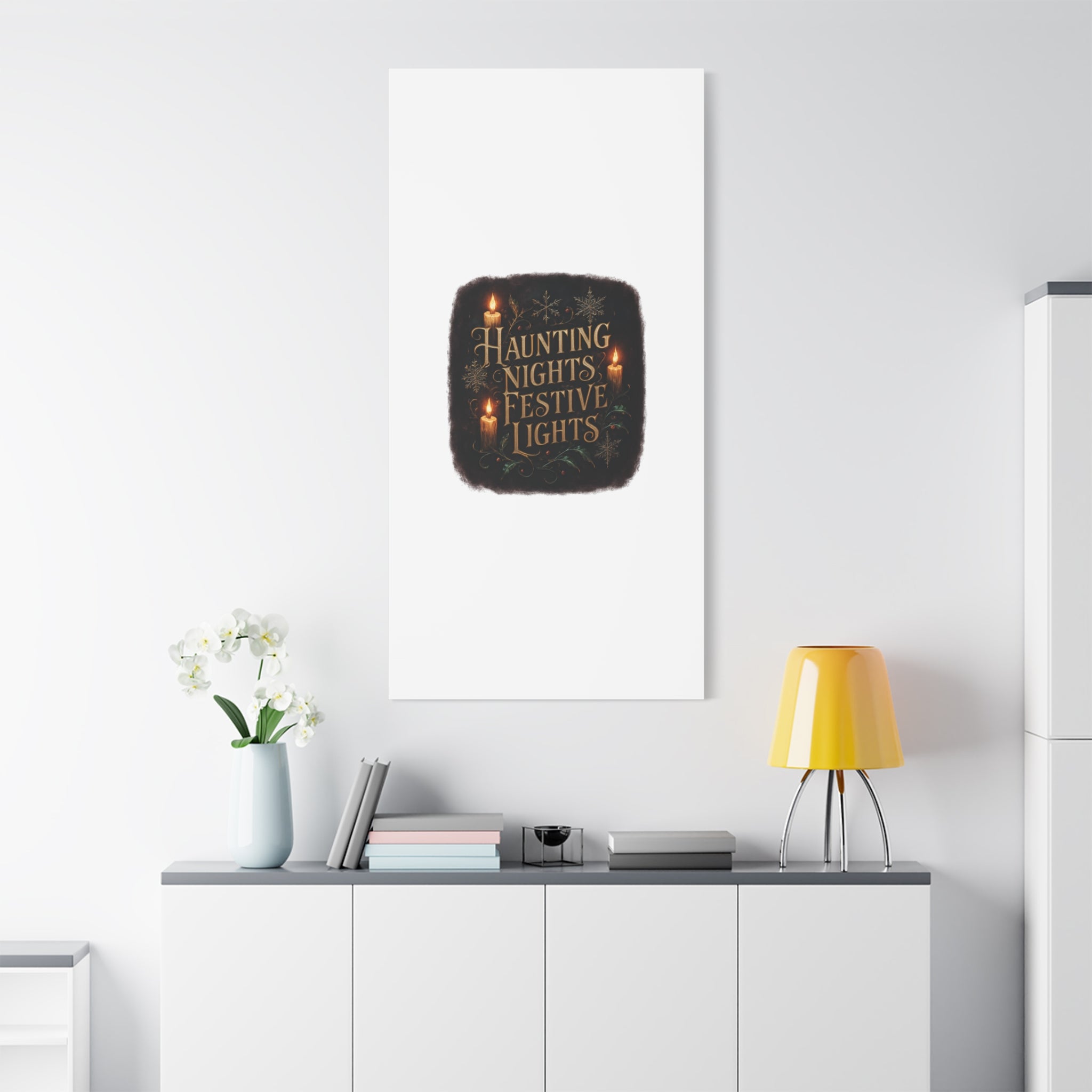 Haunting Nights Festive Lights Canvas