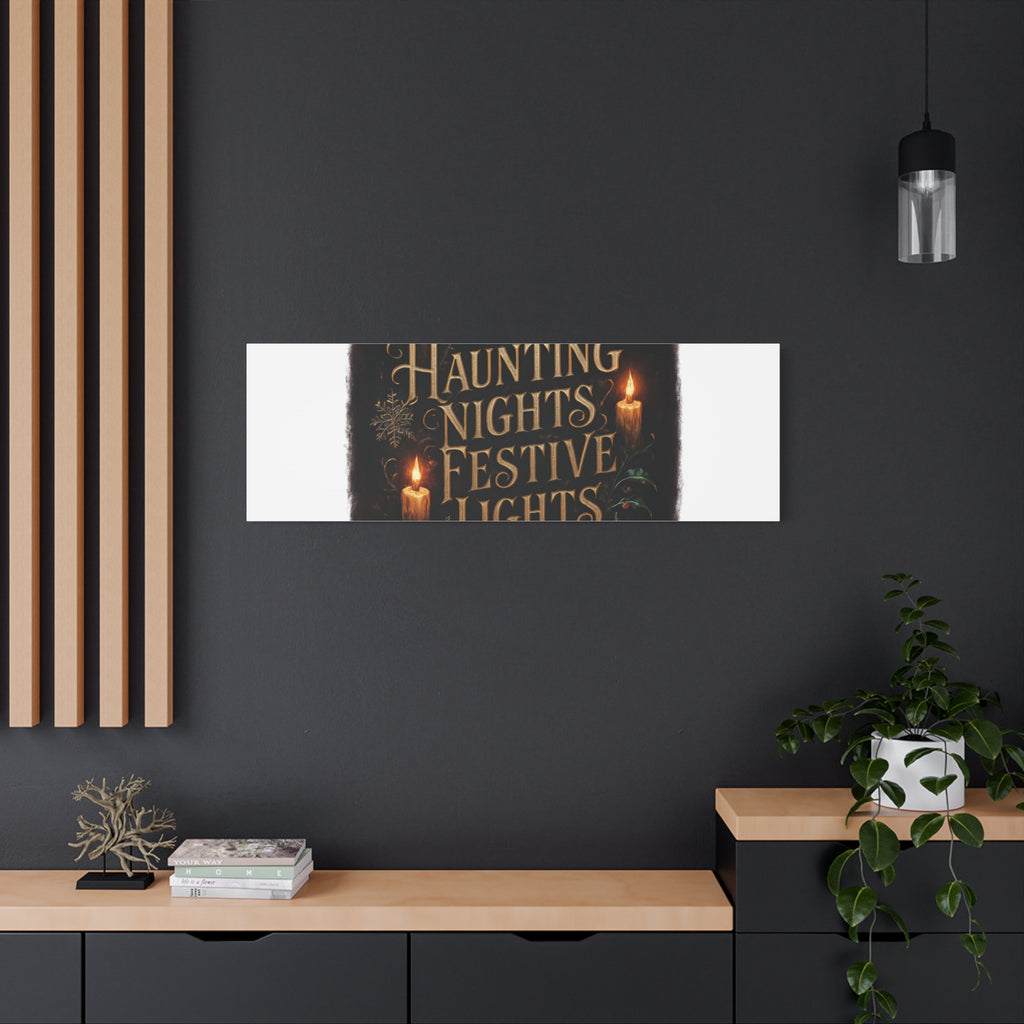 Haunting Nights Festive Lights Canvas