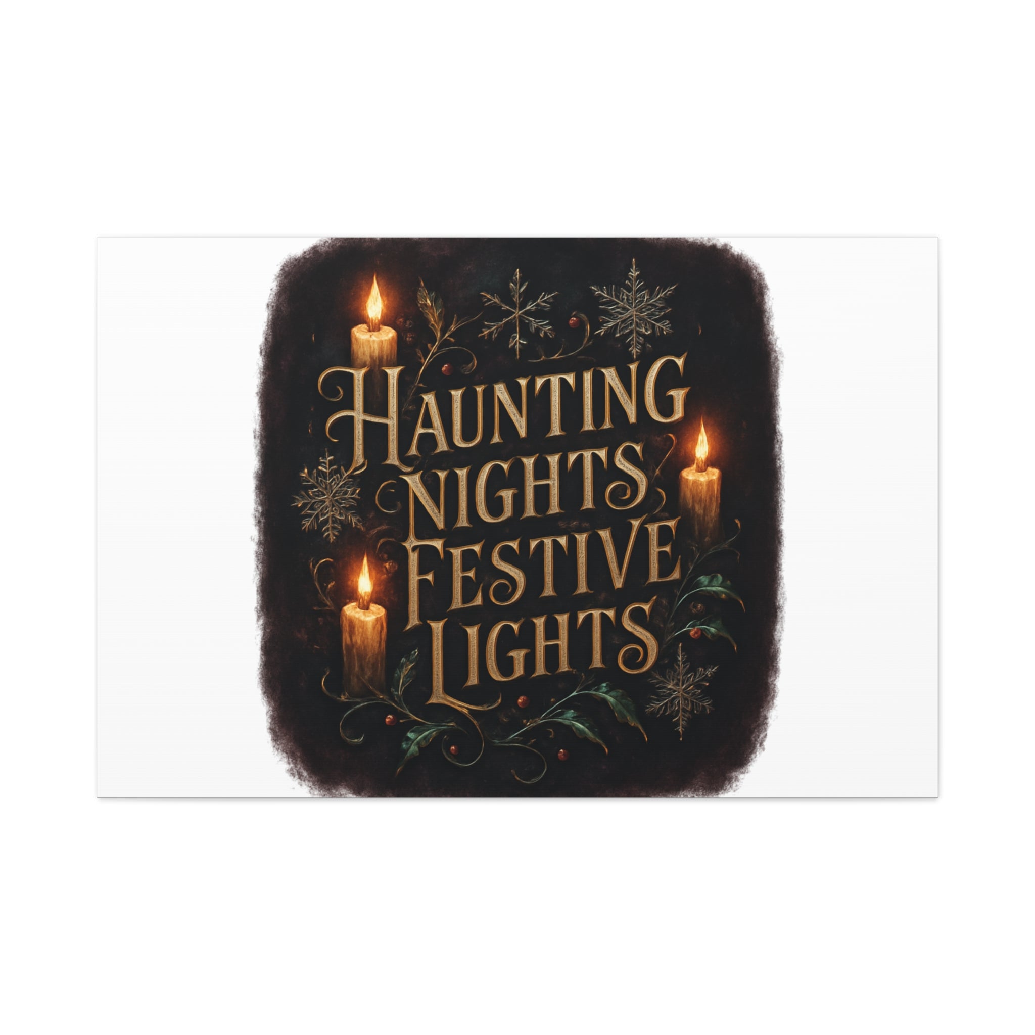 Haunting Nights Festive Lights Canvas