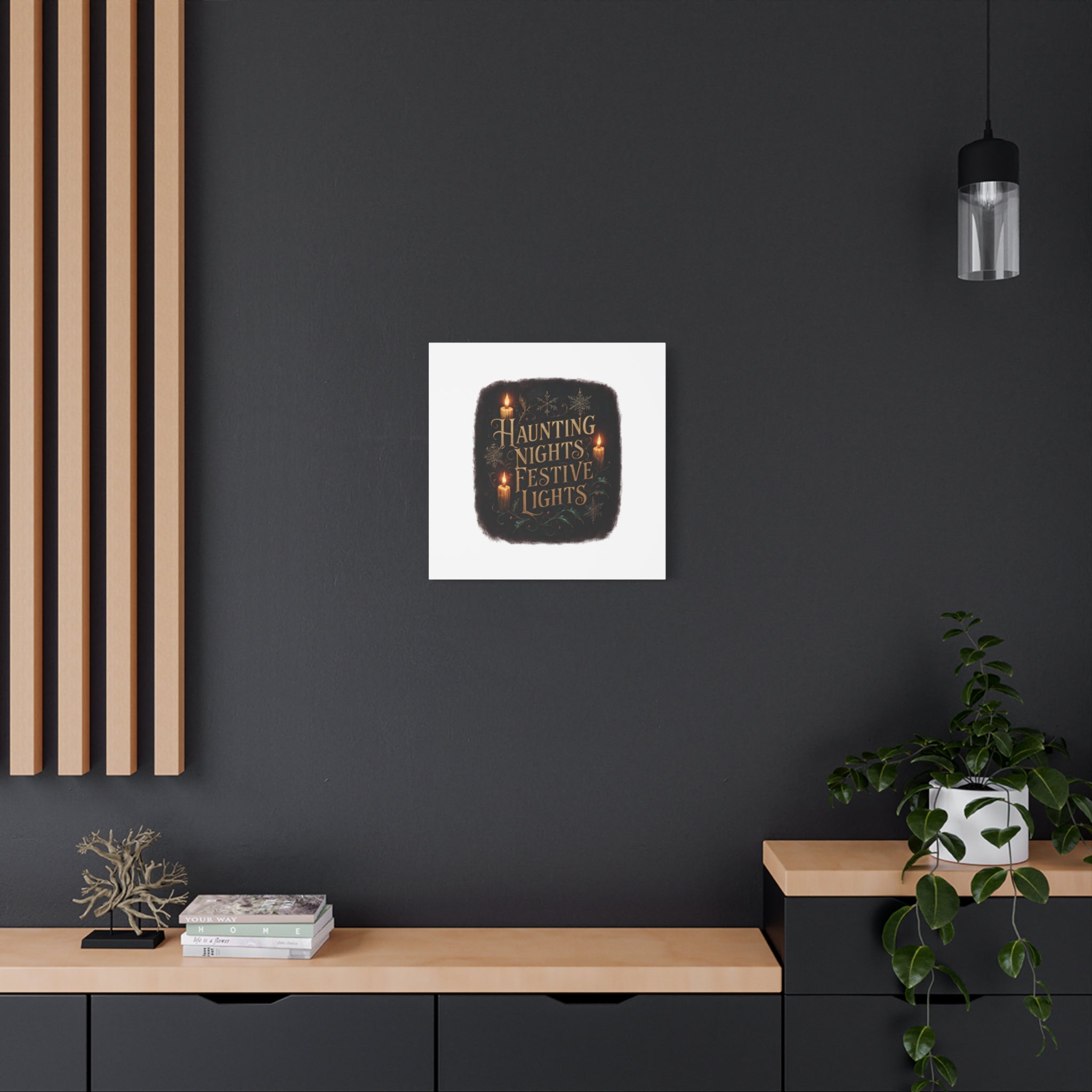 Haunting Nights Festive Lights Canvas
