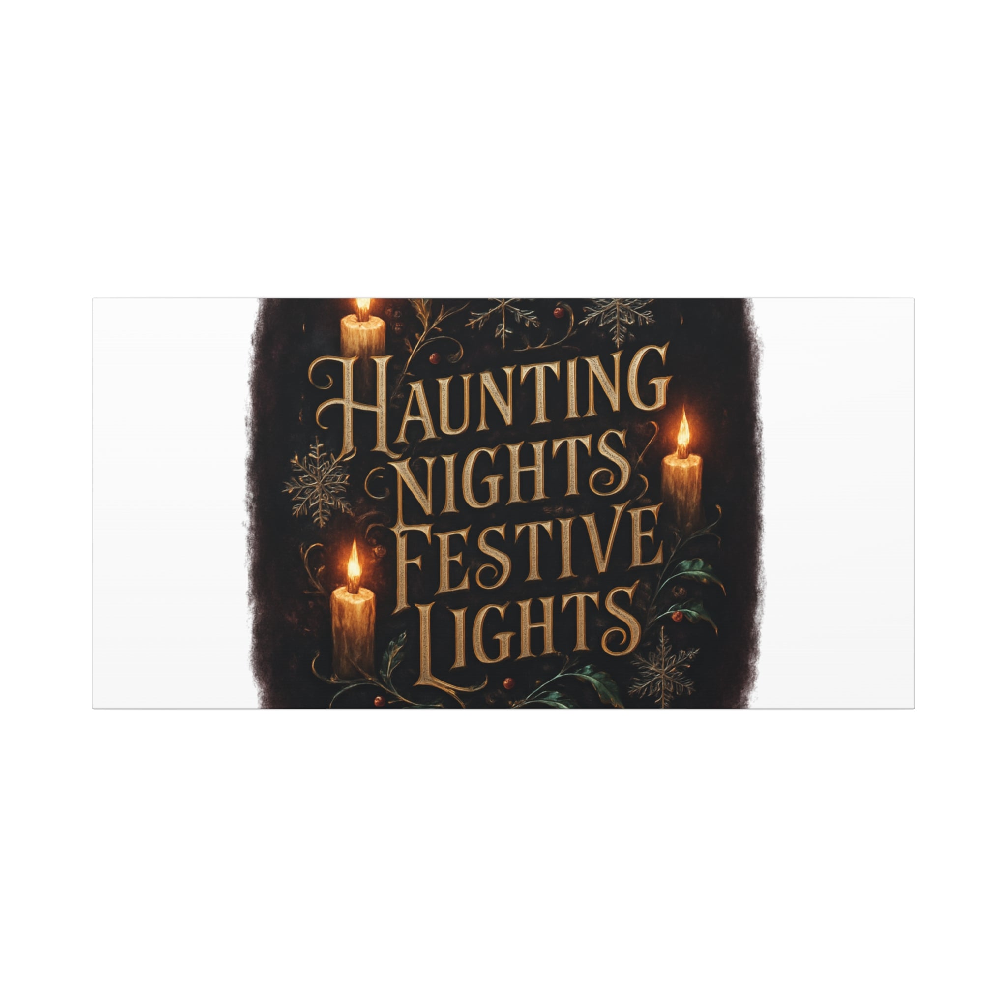 Haunting Nights Festive Lights Canvas