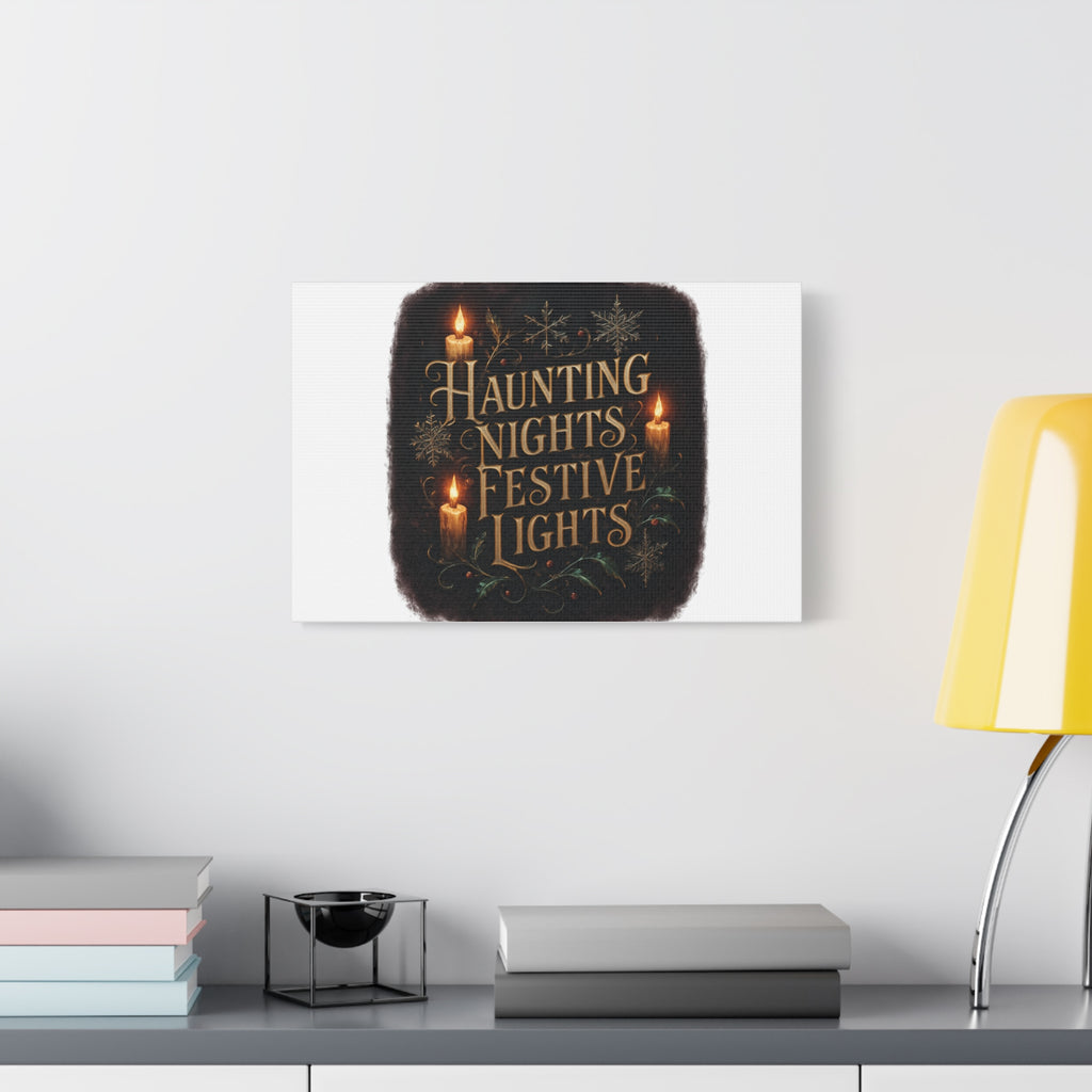 Haunting Nights Festive Lights Canvas