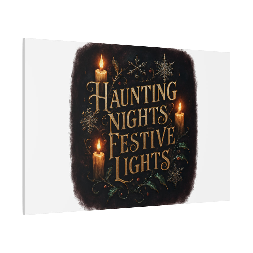 Haunting Nights Festive Lights Canvas