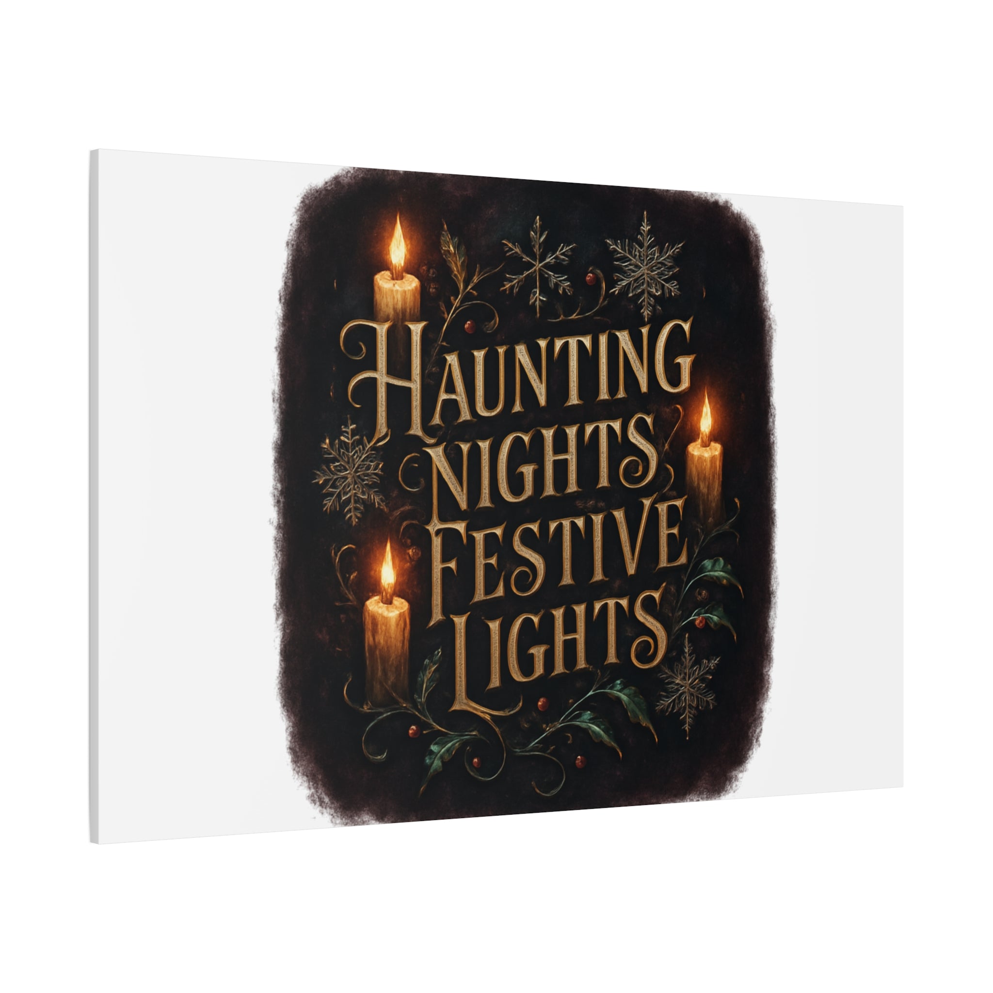 Haunting Nights Festive Lights Canvas