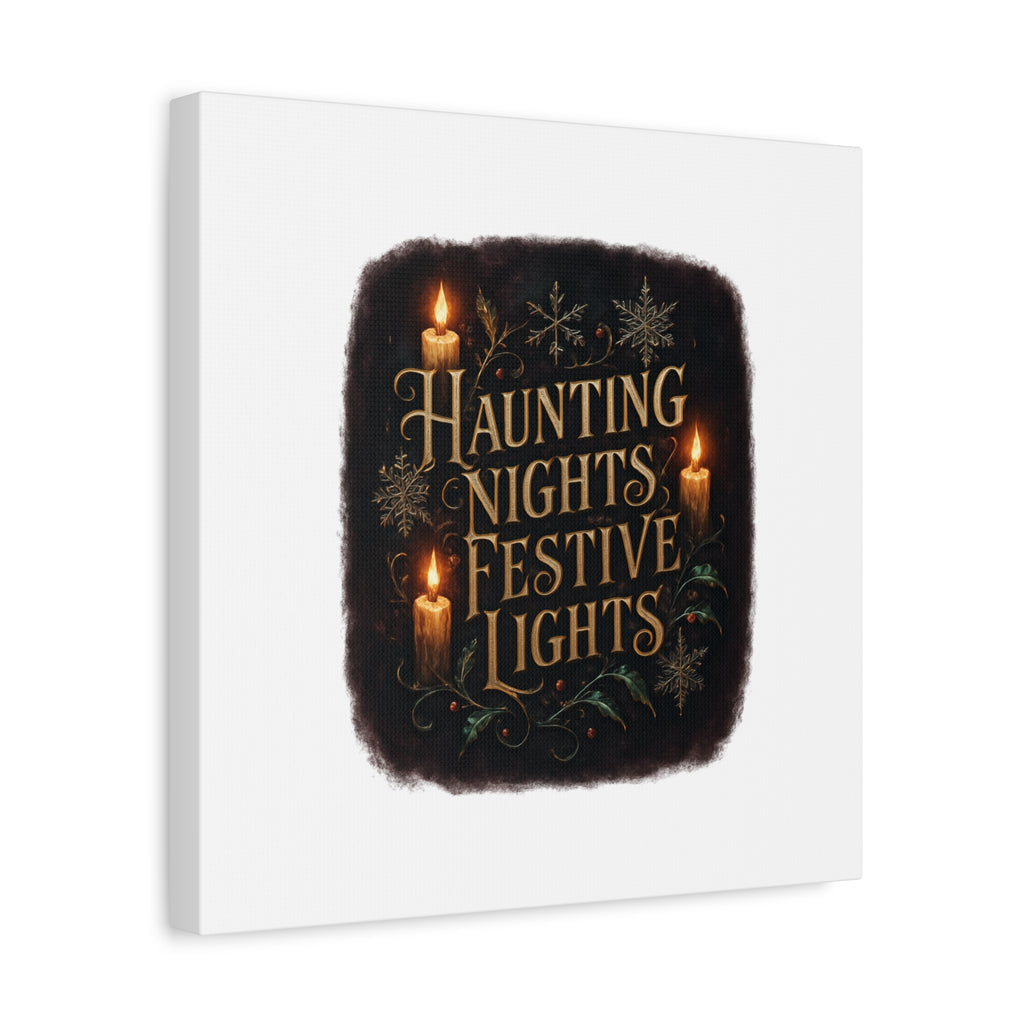 Haunting Nights Festive Lights Canvas